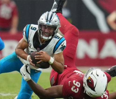 Cardinals vs Panthers — which QB throws for more yards?
