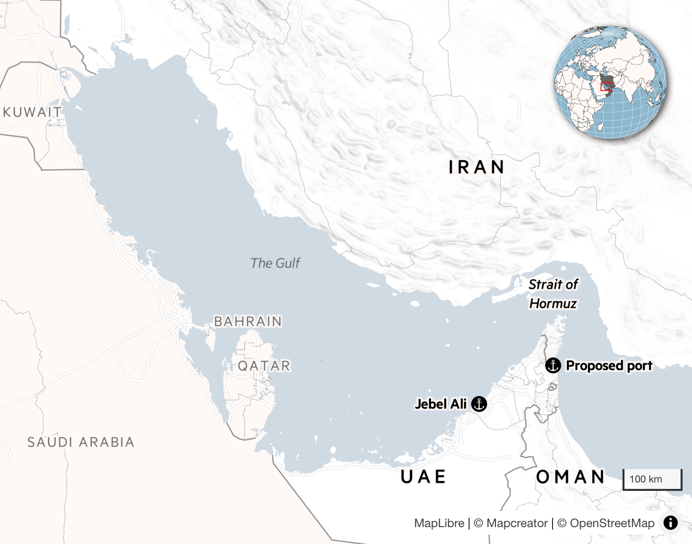 Dubai plans new port to bypass Strait of Hormuz?