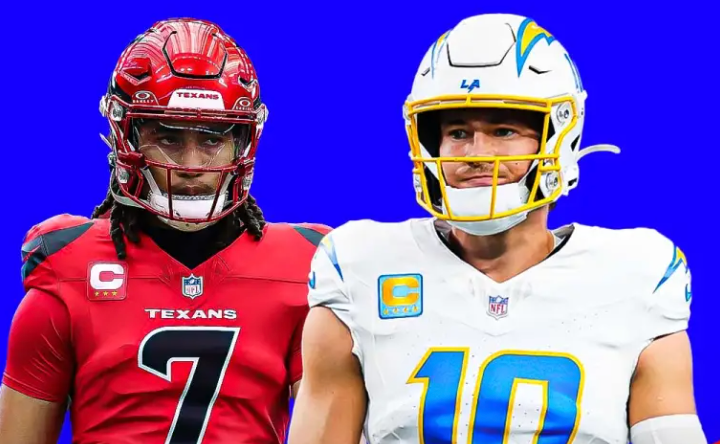 Texans vs Chargers — which QB has the better passer rating?