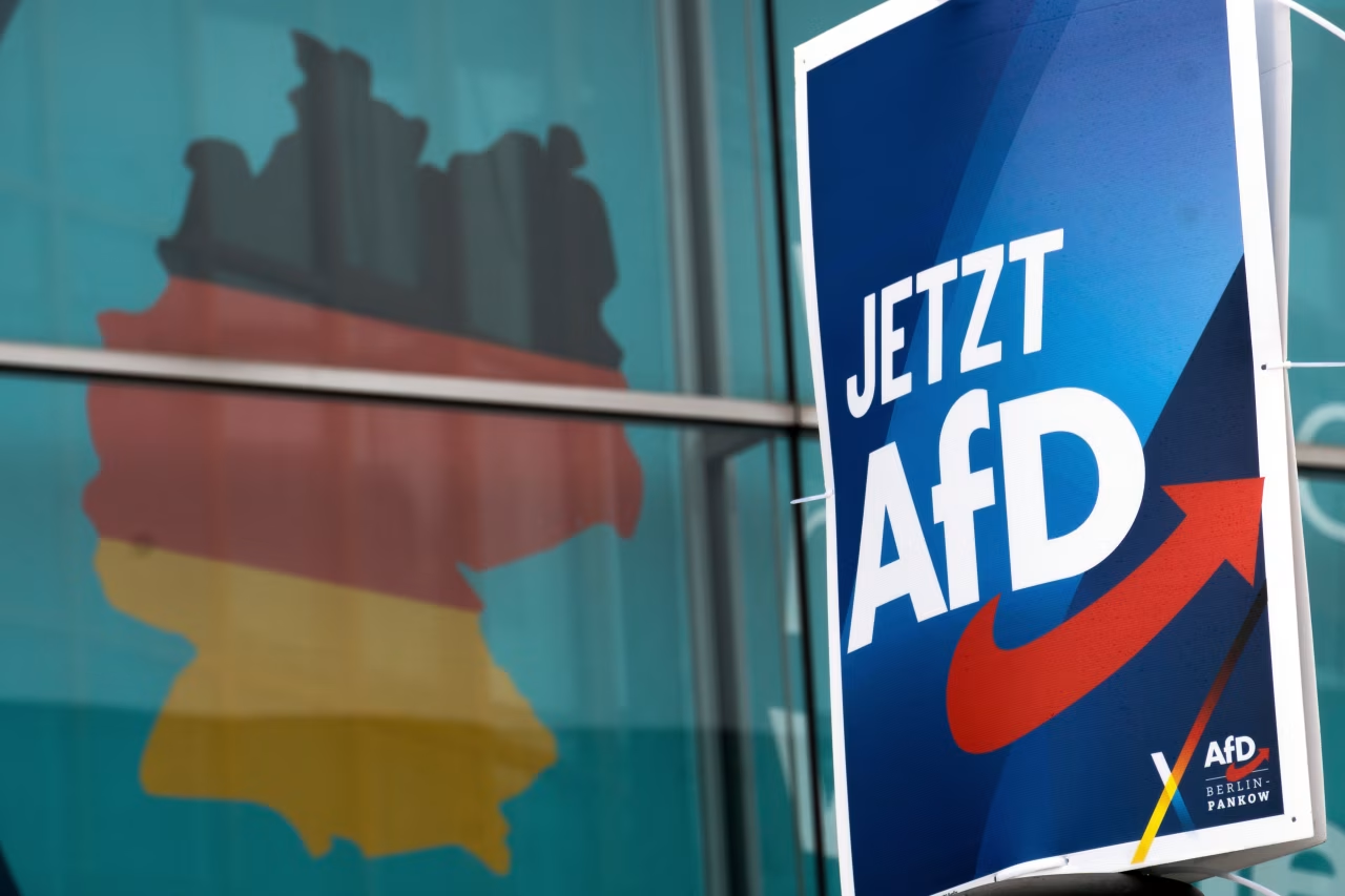 Three Ways to Benchmark AfD Winning Exactly Two States