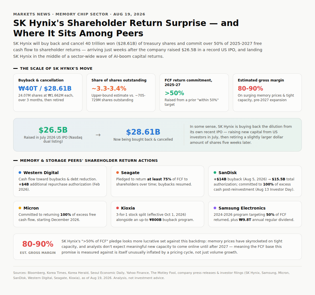 Silicon Bakery - Breaking news, SK Hynix likely to boost value-up with huge share buyback, so what to expect?